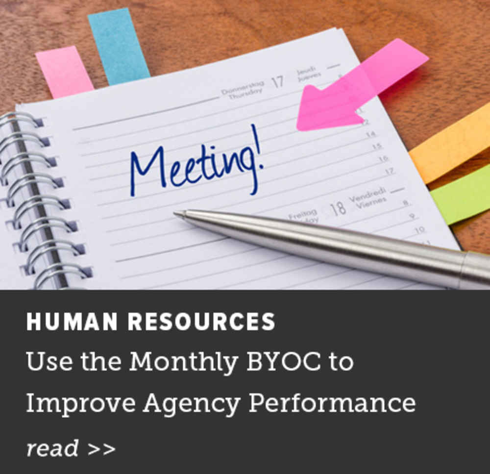 Monthly BYOC to Improve Agency Performance