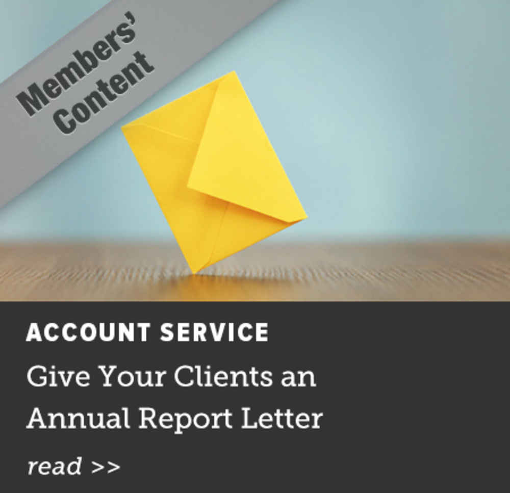 Give Your Clients an Annual Report Letter